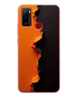 Чехол для Ulefone Note 10 с картинкой «Оранжевый разлом»