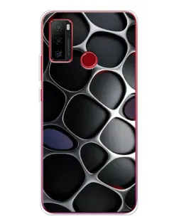 Чехол для Ulefone Note 10 с картинкой «Объемная темная решетка»