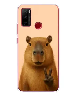 Чехол для Ulefone Note 10 с картинкой «Капибара виктория»