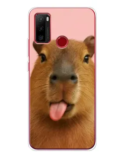 Чехол для Ulefone Note 10 с картинкой «Капибара с языком»