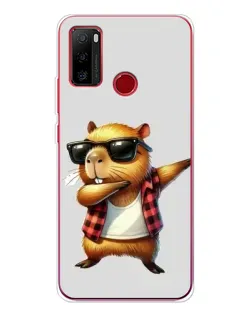 Чехол для Ulefone Note 10 с картинкой «Капибара рэпер даб»