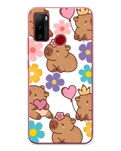 Чехол для Ulefone Note 10 с картинкой «Цветочный паттерн капибар» Чехол для Ulefone Note 10 с картинкой «Цветочный паттерн капибар»