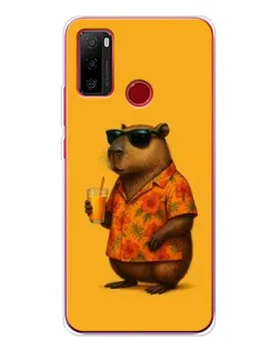 Чехол для Ulefone Note 10 с картинкой «Капибара на отдыхе»