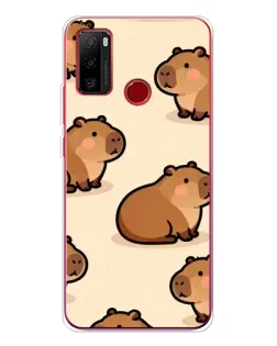 Чехол для Ulefone Note 10 с картинкой «Паттерн милых капибар»
