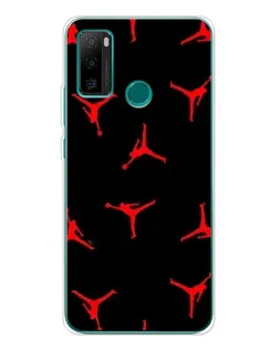 Чохол для Ulefone Note 10P з картинкою «Jordan Red Pattern»