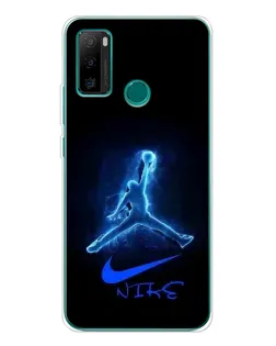 Чохол для Ulefone Note 10P з картинкою «Jordan Neon Blue»