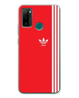 Чохол для Ulefone Note 10P з картинкою «Червоний мінімалізм Adidas»