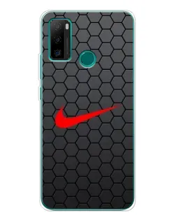 Чохол для Ulefone Note 10P з картинкою «Nike — карбонова сітка»