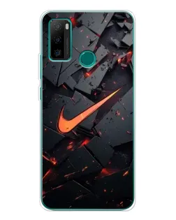 Чохол для Ulefone Note 10P з картинкою «Nike — ефект розломів»