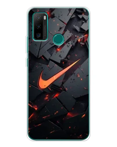 Чохол для Ulefone Note 10P з картинкою «Nike — ефект розломів»