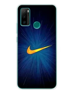Чехол для Ulefone Note 10P с картинкой «Синий пульс Nike» Чехол для Ulefone Note 10P с картинкой «Синий пульс Nike»