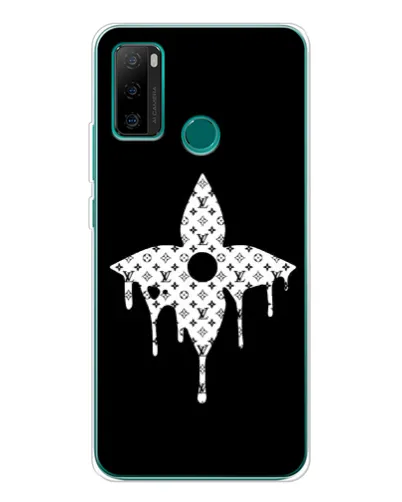 Чохол для Ulefone Note 10P з картинкою «Квіткова монограма»
