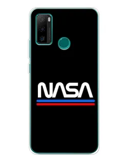 Чохол для Ulefone Note 10P з картинкою «NASA — класика Red Blue»