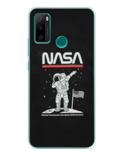 Чохол для Ulefone Note 10P з картинкою «NASA — крокуємо по Місяцю»
