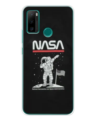 Чохол для Ulefone Note 10P з картинкою «NASA — крокуємо по Місяцю»