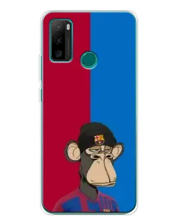 Чохол для Ulefone Note 10P з картинкою «Bored Ape — фанат Барси»