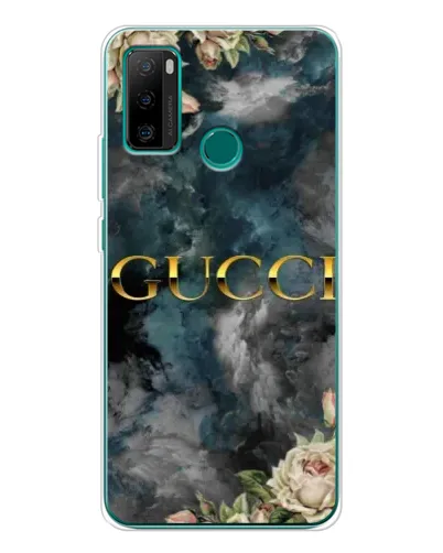 Чехол для Ulefone Note 10P с картинкой «Абстрактные цветы Gucci»