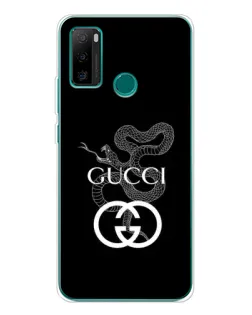 Чохол для Ulefone Note 10P з картинкою «Gucci — срібна змія»