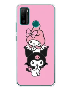 Чехол для Ulefone Note 10P с картинкой «Трио My Melody и Kuromi»