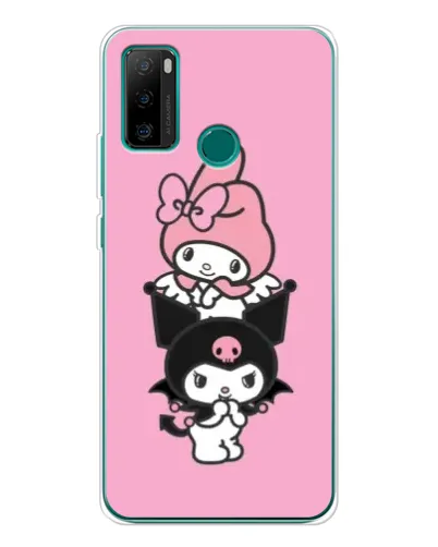 Чехол для Ulefone Note 10P с картинкой «Трио My Melody и Kuromi»