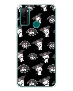 Чехол для Ulefone Note 10P с картинкой «Черный паттерн Kuromi»