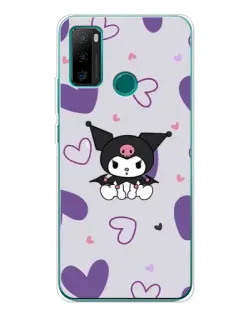 Чехол для Ulefone Note 10P с картинкой «Kuromi и лавандовые сердца»