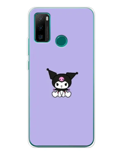 Чехол для Ulefone Note 10P с картинкой «Kuromi — фиолетовый минимализм»