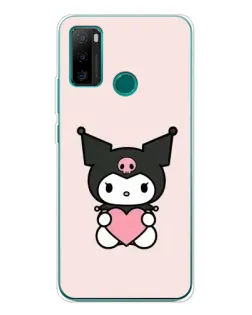 Чехол для Ulefone Note 10P с картинкой «Kuromi и сердце»