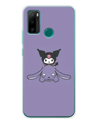 Чехол для Ulefone Note 10P с картинкой «Kuromi на лиловом фоне»