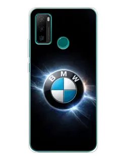 Чехол для Ulefone Note 10P с картинкой «BMW — неоновое сияние»