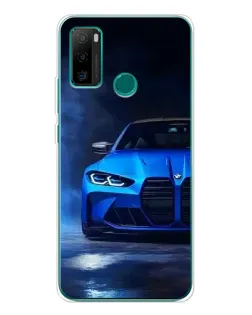 Чехол для Ulefone Note 10P с картинкой «Голубая BMW M4»
