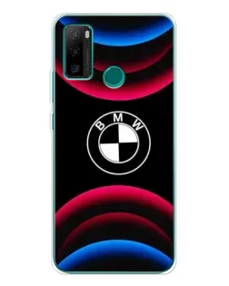 Чехол для Ulefone Note 10P с картинкой «Логотип BMW и неоновые дуги»