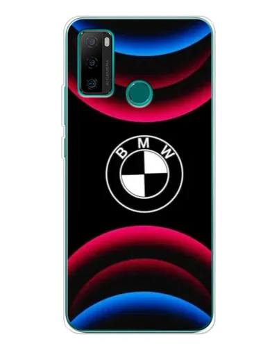 Чехол для Ulefone Note 10P с картинкой «Логотип BMW и неоновые дуги»