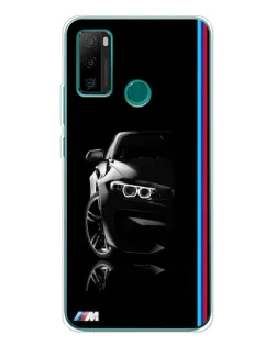 Чехол для Ulefone Note 10P с картинкой «Силуэт BMW в темноте»