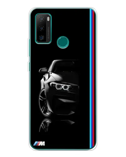Чехол для Ulefone Note 10P с картинкой «Силуэт BMW в темноте»