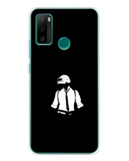 Чохол для Ulefone Note 10P з картинкою «PUBG — білий шолом»