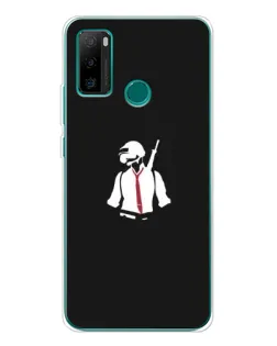 Чохол для Ulefone Note 10P з картинкою «PUBG — силует воїна»