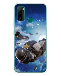 Чохол для Ulefone Note 10P з картинкою «Десант PUBG — стрибок»