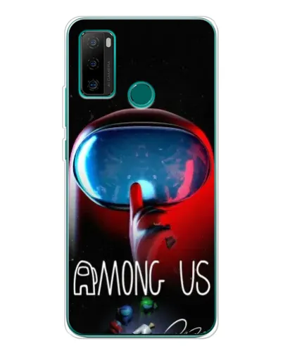 Чохол для Ulefone Note 10P з картинкою «Червоний імпостер — макро»