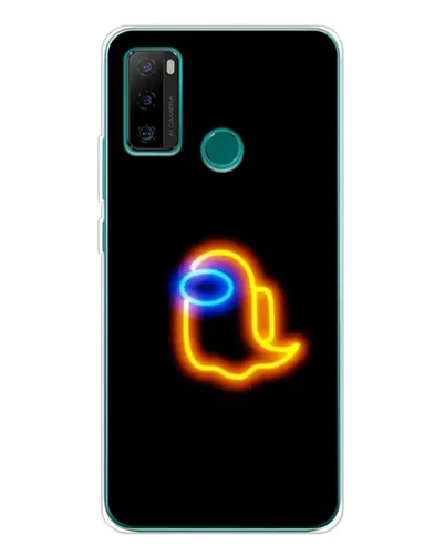 Чохол для Ulefone Note 10P з картинкою «Among Us неонове сяйво»