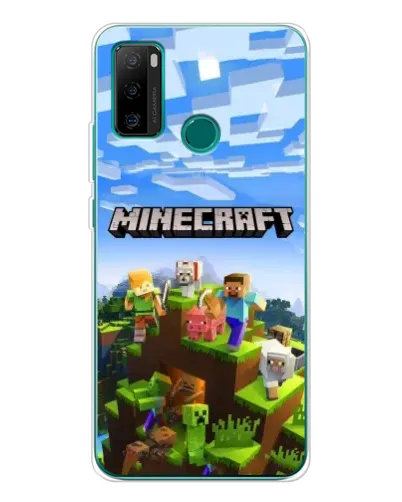 Чохол для Ulefone Note 10P з картинкою «Minecraft класичний світ»