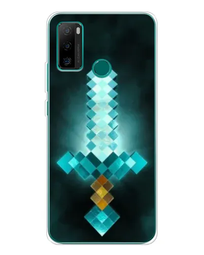 Чохол для Ulefone Note 10P з картинкою «Алмазний меч неон»