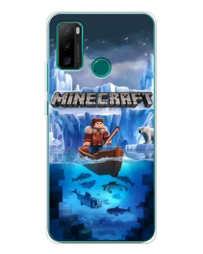 Чохол для Ulefone Note 10P з картинкою «Minecraft льодянийсвіт»