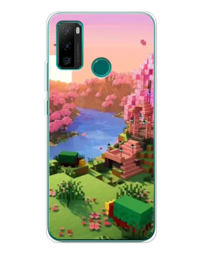 Чохол для Ulefone Note 10P з картинкою «Рожеве дерево Minecraft»