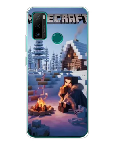 Чохол для Ulefone Note 10P з картинкою «Зимовий Minecraft»