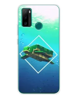 Чохол для Ulefone Note 10P з картинкою «Черепаха Minecraft»