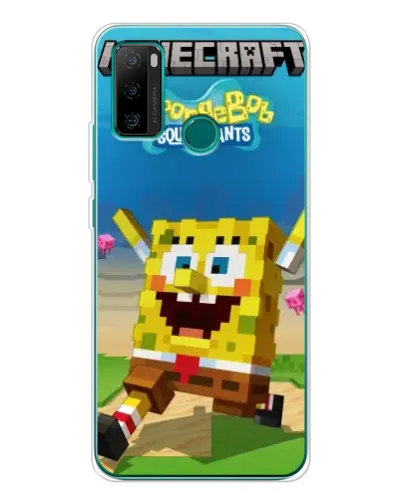 Чехол для Ulefone Note 10P с картинкой «Губка Боб Minecraft» Чехол для Ulefone Note 10P с картинкой «Губка Боб Minecraft»