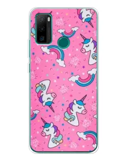 Чохол для Ulefone Note 10P з картинкою «Unicorn паттерн рожевий»