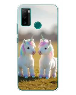 Чохол для Ulefone Note 10P з картинкою «Пара єдинорогів»