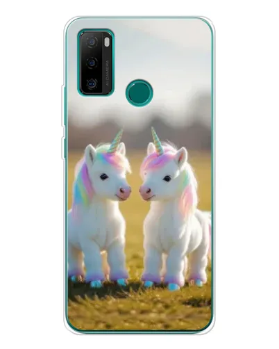Чохол для Ulefone Note 10P з картинкою «Пара єдинорогів»
